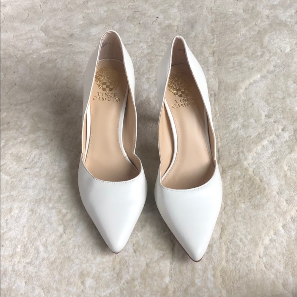 White Vince Camuto heels!